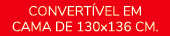 Convert vel em cama de 130x136 cm.