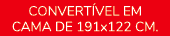 Convert vel em cama de 191x122 cm.