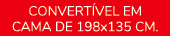 Convert vel em cama de 198x135 cm.