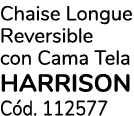 Chaise Longue Reversible con Cama Tela Harrison C d. 112577