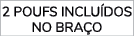 2 poufs inclu dos no bra o