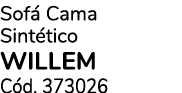 Sof Cama Sint tico WILLEM C d. 373026