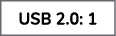 USB 2.0: 1