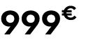 999€