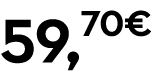 59,70€