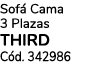Sof Cama 3 Plazas THIRD C d. 342986