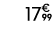 17€ 99