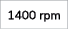1400 rpm