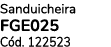 Sanduicheira FGE025 C d. 122523