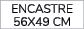 encastre 56x49 cm
