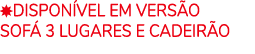 ￼DISPON VEL EM VERS O Sof 3 lugares e cadeir o