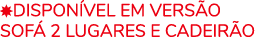 ￼DISPON VEL EM VERS O SOF 2 lugares e cadeir o