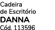 Cadeira de Escrit rio DANNA C d. 113596
