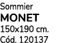 Sommier monet 150x190 cm. C d. 120137