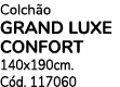 Colch o GRAND LUXE CONFORT 140x190cm. C d. 117060