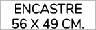 encastre 56 x 49 cm.