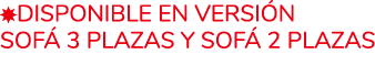  disponible en versi n Sof 3 Plazas y Sof  2 Plazas