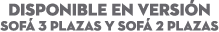 DISPONIBLE EN Versi n Sof 3 Plazas y Sof  2 Plazas