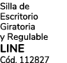 Silla de Escritorio Giratoria y Regulable LINE C d. 112827