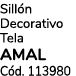 Sill n Decorativo Tela AMAL C d. 113980