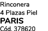 Rinconera 4 Plazas Piel PARIS C d. 378620