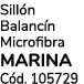 Sill n Balanc n Microfibra MARINA C d. 105729