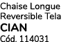 Chaise Longue Reversible Tela CIAN C d. 114031