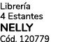 Librer a 4 Estantes NELLY C d. 120779