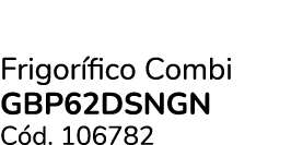 Frigor fico Combi GBP62DSNGN C d. 106782