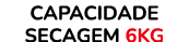 Capacidade secagem 6Kg