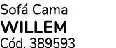 Sof Cama WILLEM C d. 389593