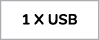 1 X USB