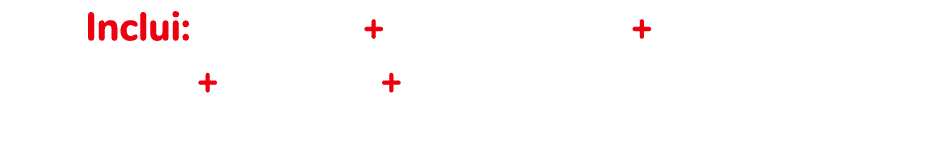 Inclui: Exaustor + Placa e forno + Lava loi a + Torneira + Bancada laminada