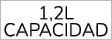 1,2L capacidad