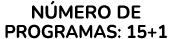 N MERO DE PROGRAMAS: 15+1