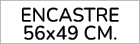 encastre 56x49 cm.
