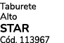 Taburete Alto STAR C d. 113967