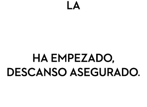 LA ha empezado, descanso asegurado.