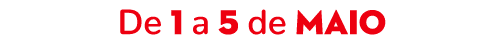 De 1 a 5 de maio