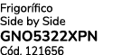 Frigor fico Side by Side GNO5322XPN C d. 121656