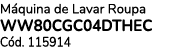 M quina de Lavar Roupa WW80CGC04DTHEC C d. 115914