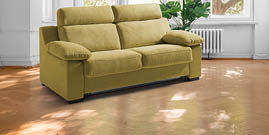 empty room in old apartment building with parquet floor and big wooden windows -