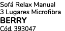 Sof Relax Manual 3 Lugares Microfibra BERRY C d. 393047