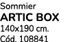 Sommier ARTIC BOX 140x190 cm. C d. 108841