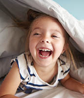 Laugh out loud small baby girl 