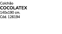 Colch o COCOLATEX 140x190 cm. C d. 126194
