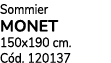 Sommier monet 150x190 cm. C d. 120137
