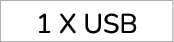 1 x USB