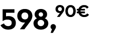 598,90€