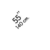 55’’ 140 cm.